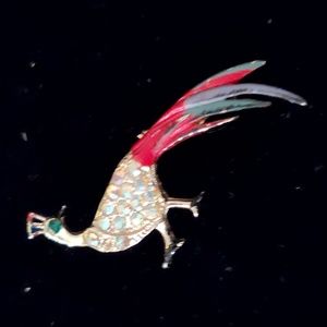 Peacock Brooch